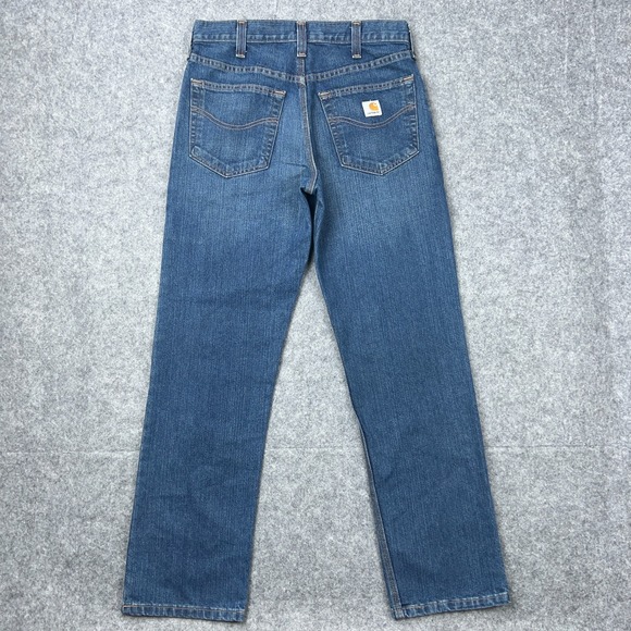 Carhartt Jeans Mens 32x30 Blue Elton Traditional Straight Fit Denim Workwear - Picture 6 of 11